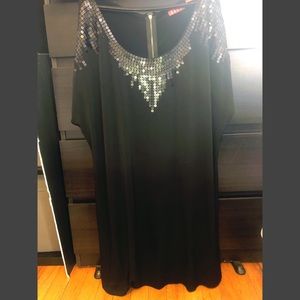 Black dress with sequin